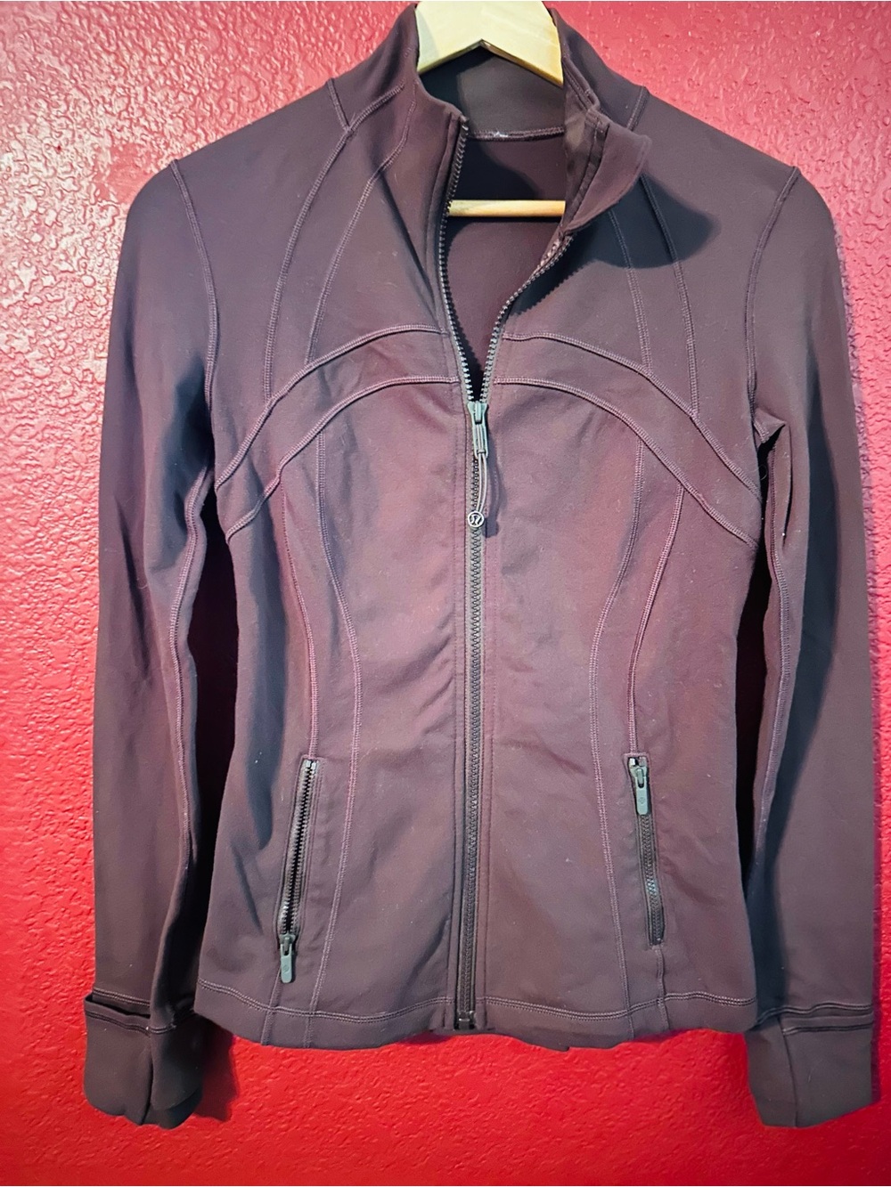Lululemon Zip-Up Jacket Deep Plum Size Small